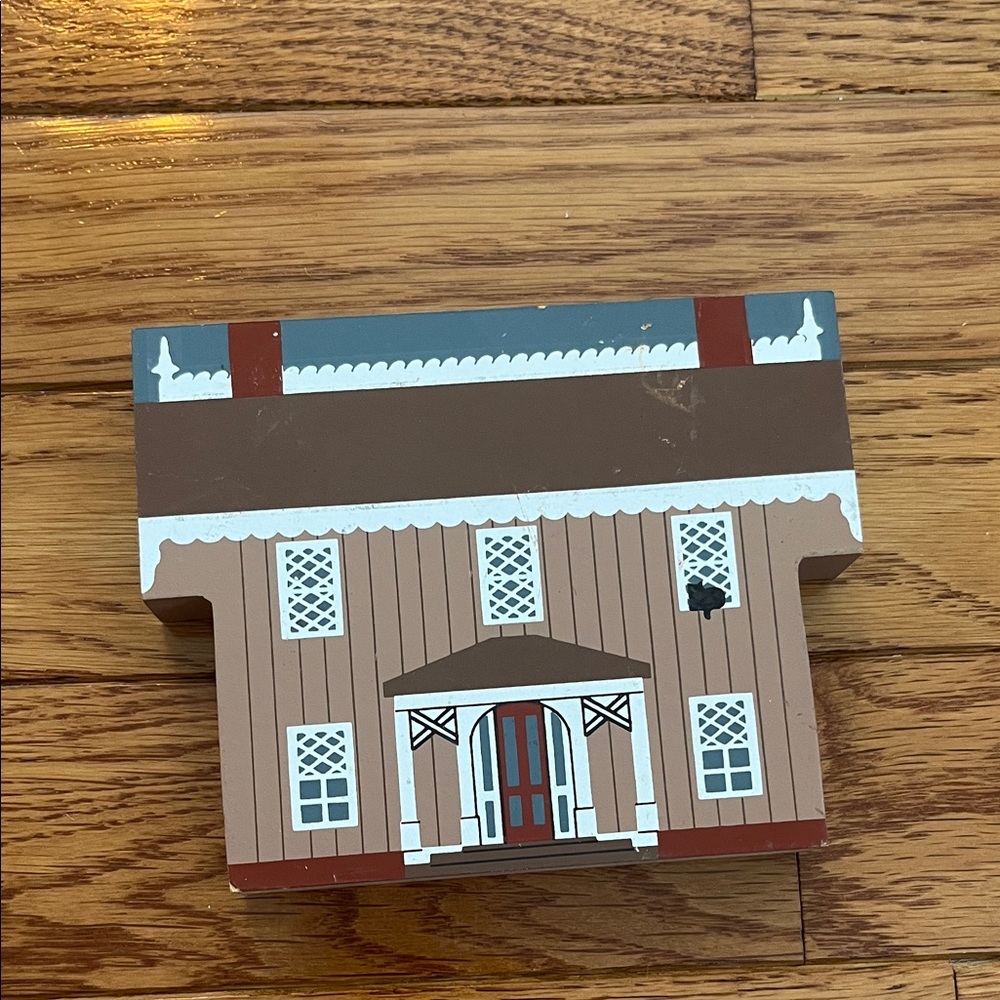 Vtg‎ Cats Meow Village Faline Master Builders Workingmans Cottage Sloan 93 decor